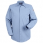 Concealed-Gripper Pocketless Work Shirt -EXCEL FR® ComforTouch