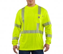 Men\'s Flame-Resistant High Visibility Long Sleeve Shirt