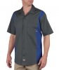 Short Sleeve Industrial Color Block Shirt