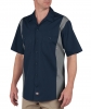 Short Sleeve Industrial Color Block Shirt