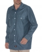 Relaxed Fit Long Sleeve Chambray Shirt
