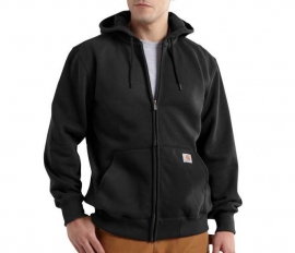 Paxton Heavyweight Hooded Zip Front Sweatshirt