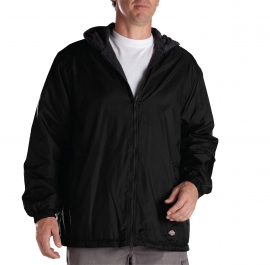 Fleece Nylon Hooded Jacket