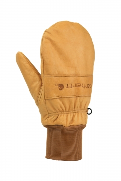 Insulated Leather Mitt (Knit Cuff)