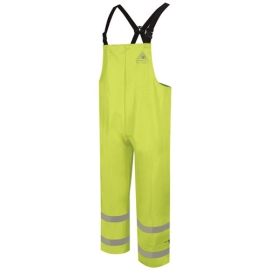 Hi-Visibility Flame-Resistant Rain Bib Overall