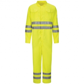 Hi-Vis Deluxe Coverall with Reflective Trim - CoolTouch
