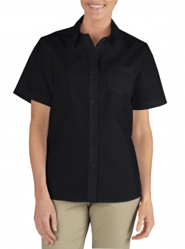 Women\'s Short Sleeve Stretch Poplin Shirt