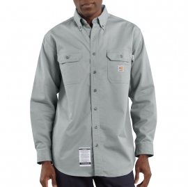 Flame-Resistant Twill Shirt with Pocket Flaps