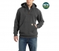 Paxton Heavyweight Hooded Zip Mock Sweatshirt