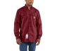 Flame-Resistant Twill Shirt with Pocket Flaps