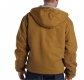 Sanded Duck Sherpa Lined Hooded Jacket
