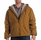 Sanded Duck Sherpa Lined Hooded Jacket