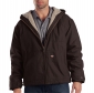 Sanded Duck Sherpa Lined Hooded Jacket