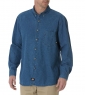 Long Sleeve Button-Down Denim Shirt