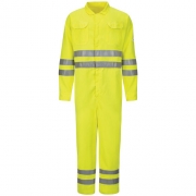 Hi-Vis Deluxe Coverall with Reflective Trim - CoolTouch