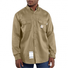 Flame-Resistant Work-Dry® Lightweight Twill Shirt
